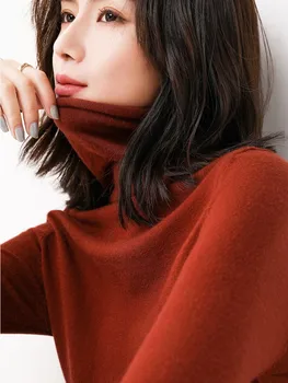 2025 الياقة المدورة النساء البلوزات الخريف الشتاء سترة بلوفر مغزول كم طويل امرأة البلوزات القمم لينة البلوز سحب فام