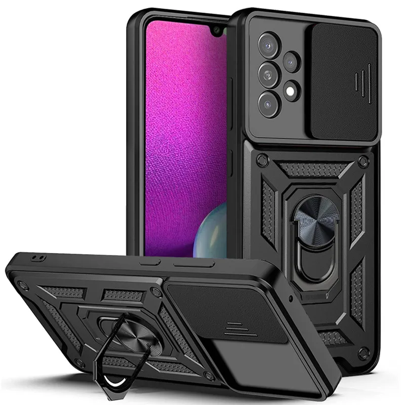 thumbnail image 1 of Armor Shockproof Magnet Holder Ring Case For For Samsung Galaxy A13 A23 A33 A53 A73 Camera Protection Cover For A 13 23 53 73, 1 of 4