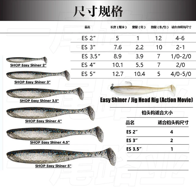 Japanese KEITECH T-tail Easy Shiner Lure Imported Soft Bait Reverse Fishing  Texas JIG Fake Bait Black Pit - AliExpress