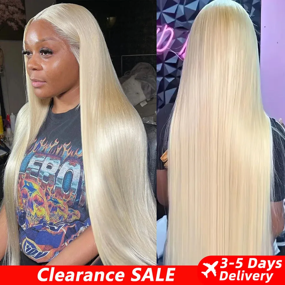 13x6 HD Transparent 613 Honey Blonde Colored Lace Front Human Hair Wigs for Women Raw Indian Bone Straight Lace Frontal Wigs 1