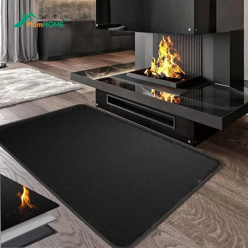 thumbnail image 2 of Hearth Rugs For Fireplaces Fire Resistant, 2'7.5" X 3'11.2" Fireproof Fireplace Mat 2 of 13