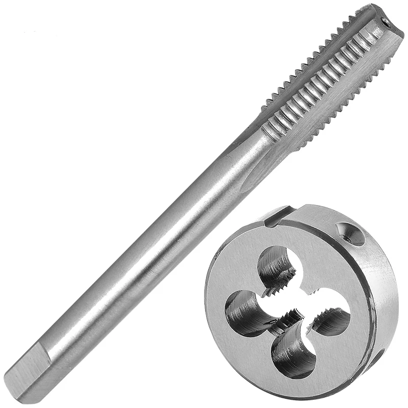 Hardiron M7 X 1 Tap and Die Set Right Hand, M7 x 1.0 Machine Thread Tap & Round Die