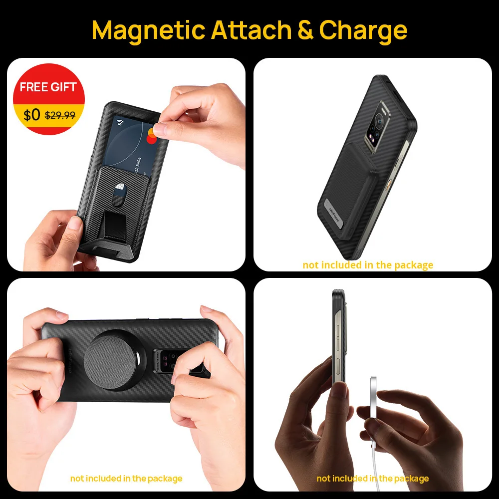 Ulefone Armor 17 Pro Rugged Smartphone Night Vision 13GB 256GB Helio G99 4G Mobile Phones 120Hz 108MP Android 12 NFC Global 6