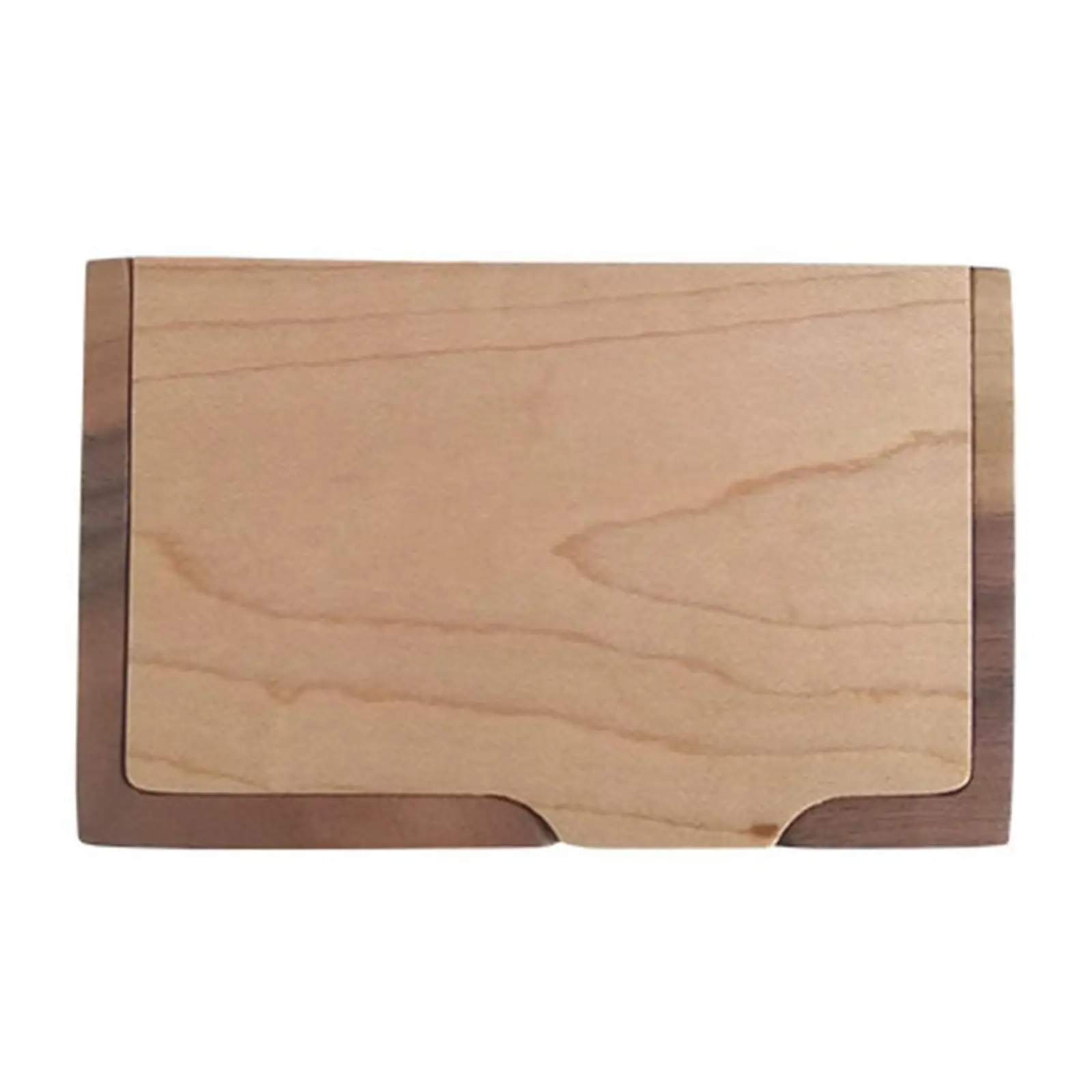 간단한 명함 케이스, 신용 카드 정리함, 휴대용 경량 목재 비즈니스 카드홀더, 나무 비즈니스 포켓 카드 케이스