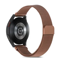 Magnetic Stainless Steel Milanese Loop Band, 22mm Adjustable Strap - Redmi Watch 5 Lite (Brown)