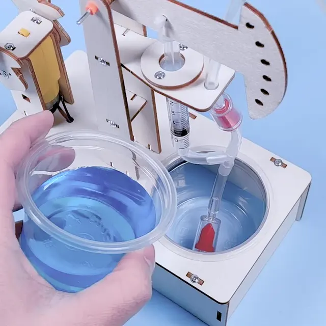 DIY Pumping Water Experiment with Paint 4