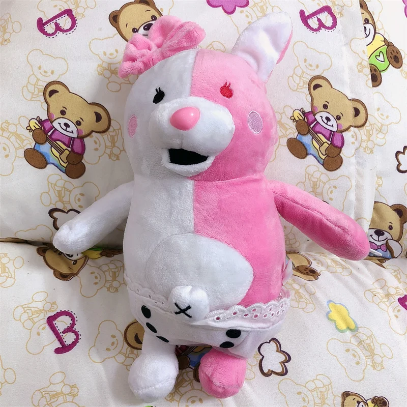 Anime Monokuma Monomi Cosplay Doll Toy Plush Dolls Adult Kids Halloween Xmas Gift Pendant
