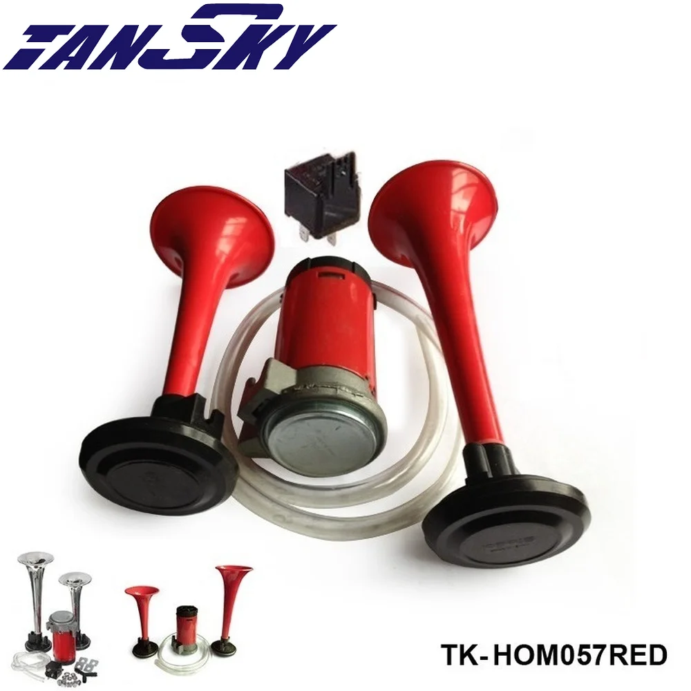 12V 135db Twin Trumpet Air Horn Compressor Set Kit Car Boat Truck For Ford Mustang 05-10 V8