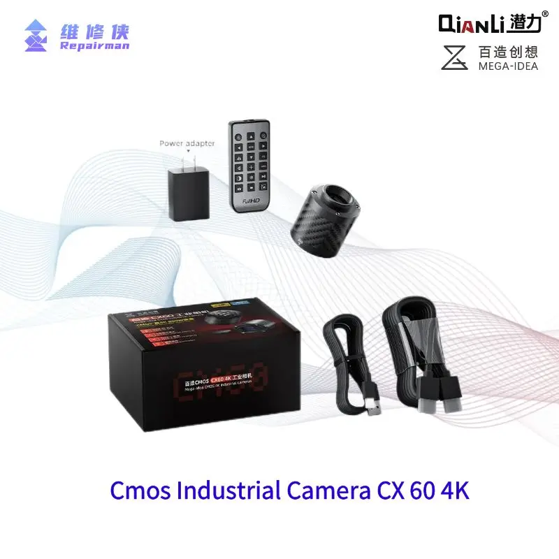 QianLi CX 60 Cmos 산업용 카메라, 4K HDMI 60fps 현미경 카메라