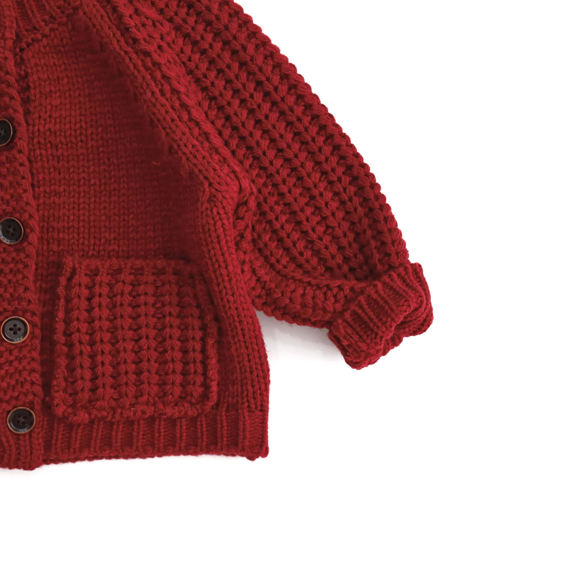Red Knit Christmas Sweater for Kids