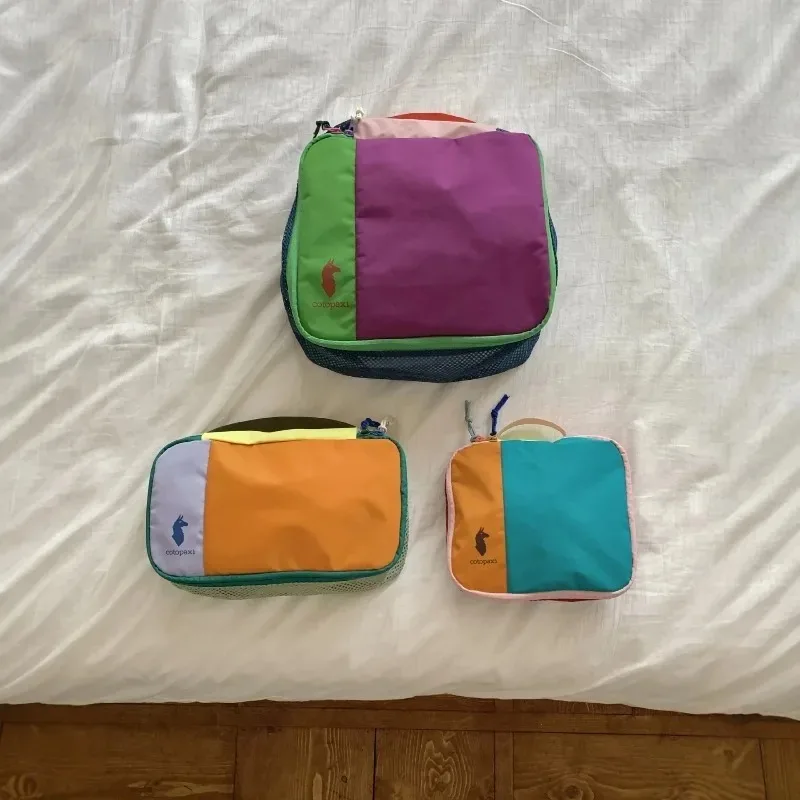 Multicolor Toiletry Bag Makeup Bag Portable Large Capacity Waterproof Outdoor Travel Three-Piece Set