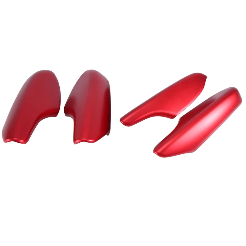 

4PCS Interior Door Armrest Cover Trim Decor For Honda Civic 11Th 2022 2023 Red Interior Accessories