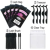 Lashwood Bag Package Sets Zip Lock Lash Packaging Resealable Eyelashes Case Pouch Cosmetic Box For Travel  Salon Custom Logo 3