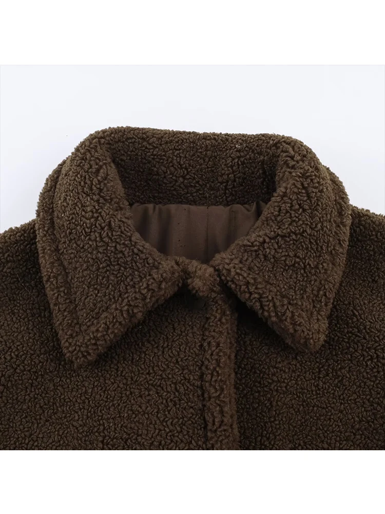 Winter Women's Faux Fur Jacket Casual Oversize Long Sleeve Turn Down Collar Long Fur Coat New Stylish Female Fashion Outerwear