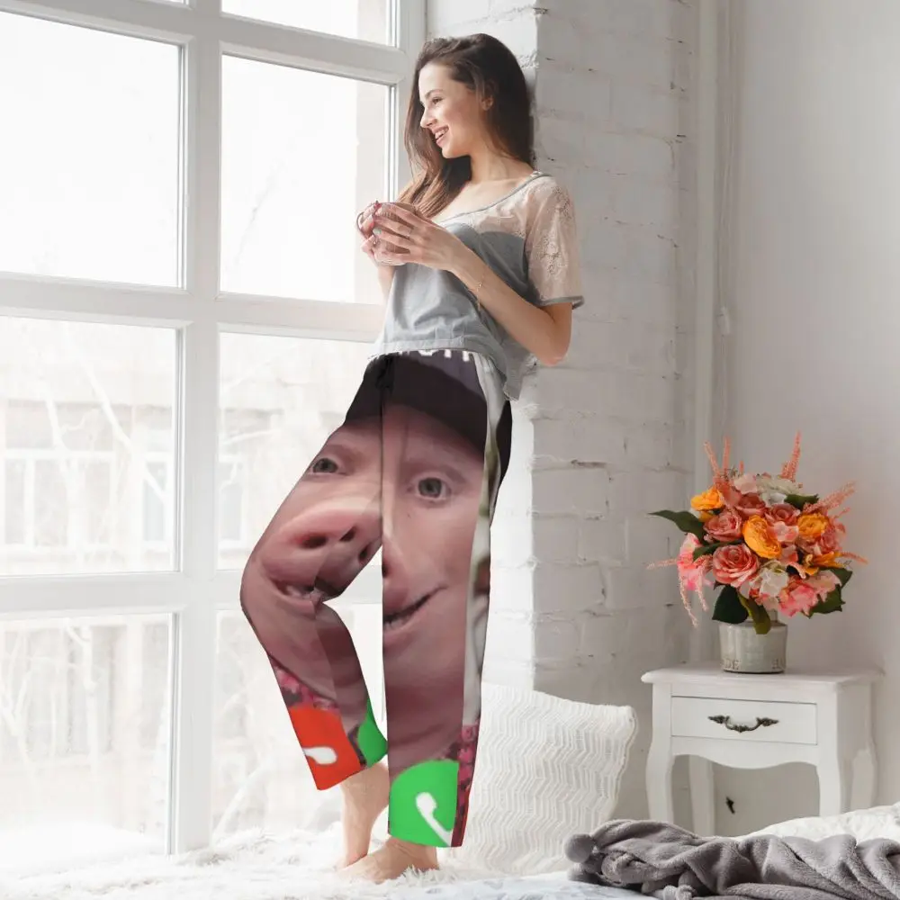 Custom John Pork Women Pajama Pants Lounge Sleep Sleepwear Bottoms With Pockets_ecoleips.com