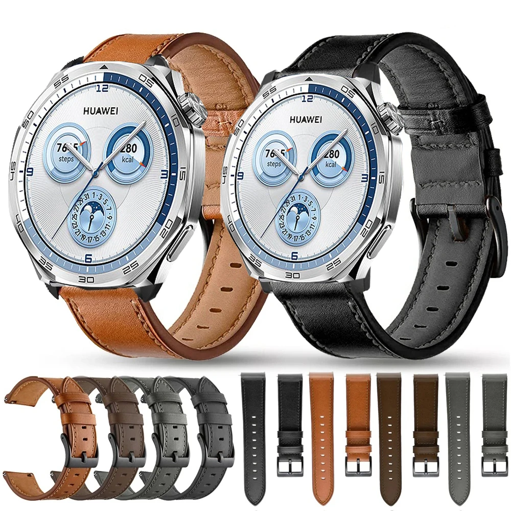 Premium Leather Strap Watchband - Quick Release Bracelet