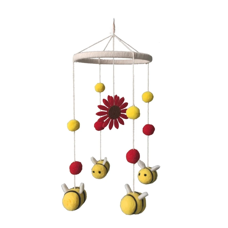 

4XBD Hanging Decoration Wind Chimes Baby Rattle Crib Mobile Toy Bed Pendant Kids Room Home Decor