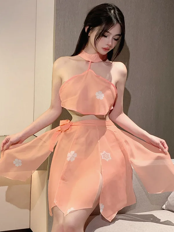 

Новое нежное нижнее белье, модное женское сексуальное платье, соблазнительная Одежда большого размера с карманом для живота, Модный комплект с очаровательной страстной юбкой S144