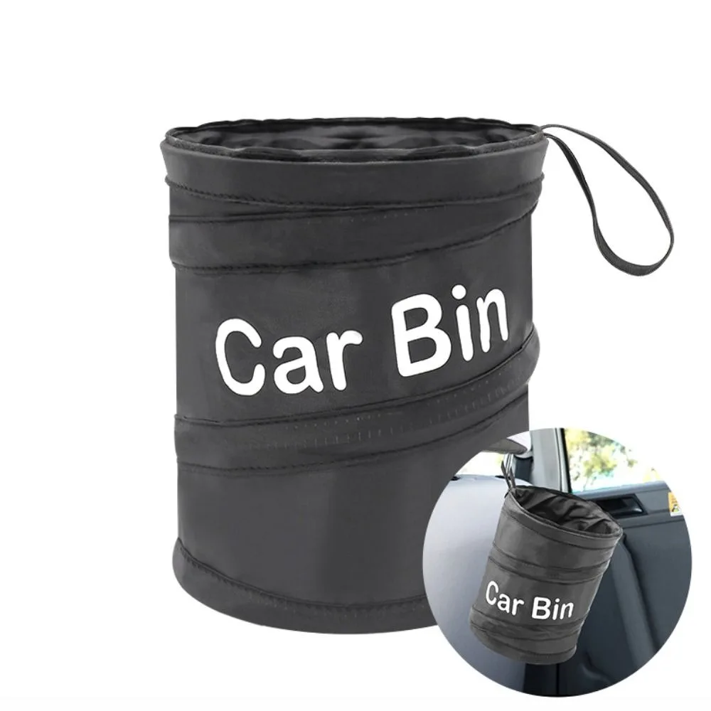 Car Trash Can Bag Waterproof Leak Proof Cooler Garbage with Side Pocket