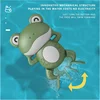 Baby bath toys, small frog wind-up toys that can swim in water 5