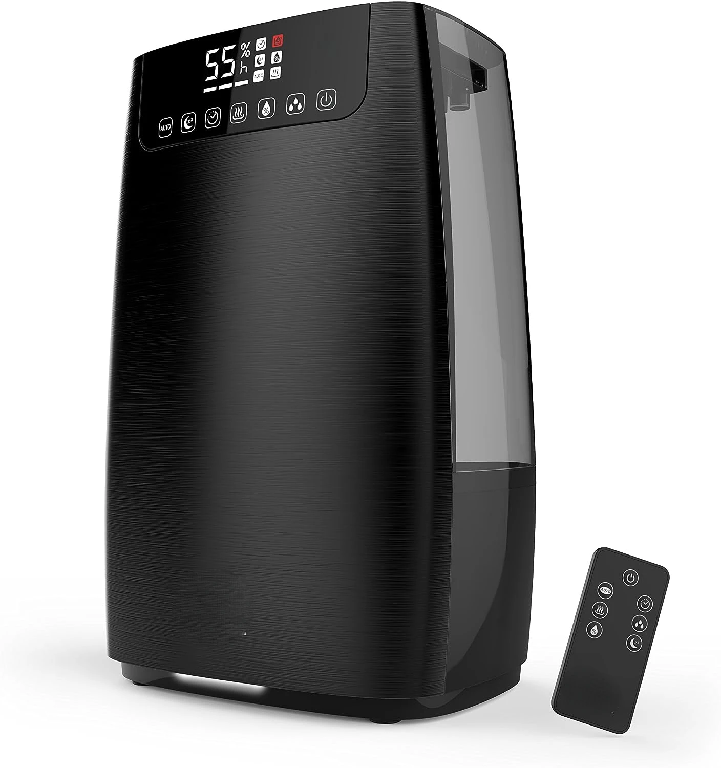 

Pro Warm and Cool Mist Humidifier for Large Rooms Lasts up to 50 hours - 1.3 Gallon Tank, Humidity Sensor, Two 360-Degree Mist N