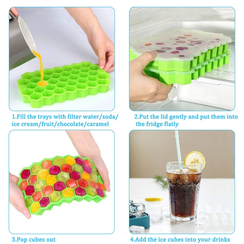 Silicone Rubber Ice Cube Tray