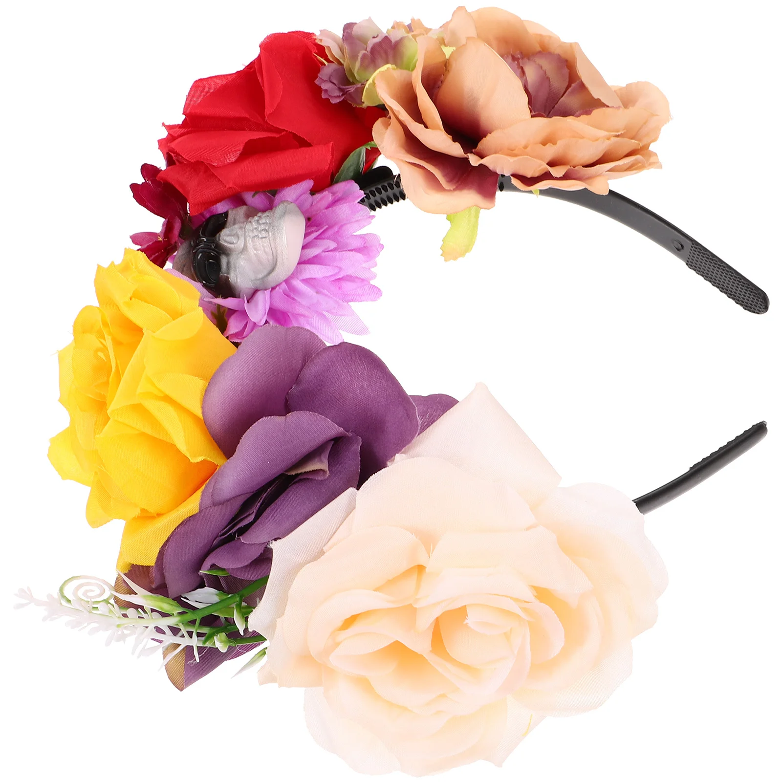 

1pc Halloween Flower Skull Head Hair Decorative Hair Props for Party