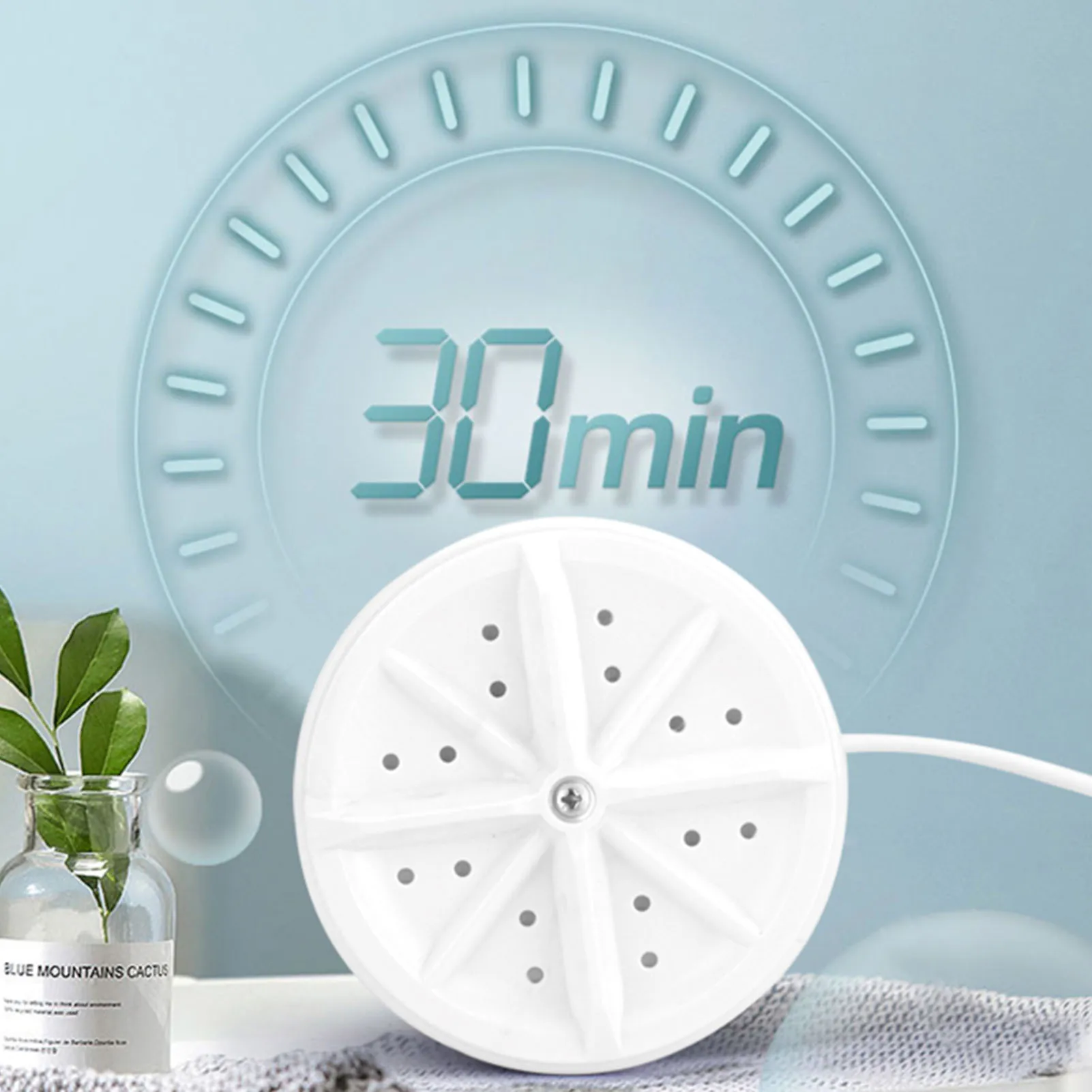 Portable Washing Machine Mini Ultrasonic Washing Machine 3 In 1 Wash Modes For Home Travel College Camping Personal Laundry