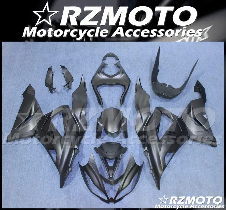 

4 подарка, новый комплект обтекателей из АБС-пластика, подходит для Kawasaki ZX-6R ZX6R 636 599 2013 2014 2015 2016 2017 2018, черный матовый Комплект кузова