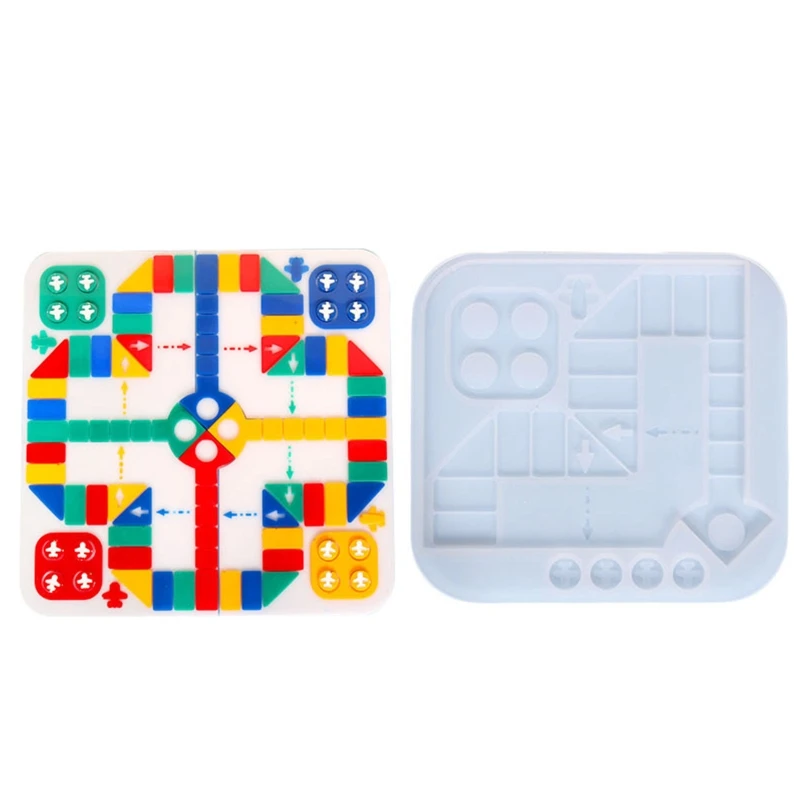 

Board Game Silicone Mold for Resin Casting DIY Tabletop Board Game Flying Chess