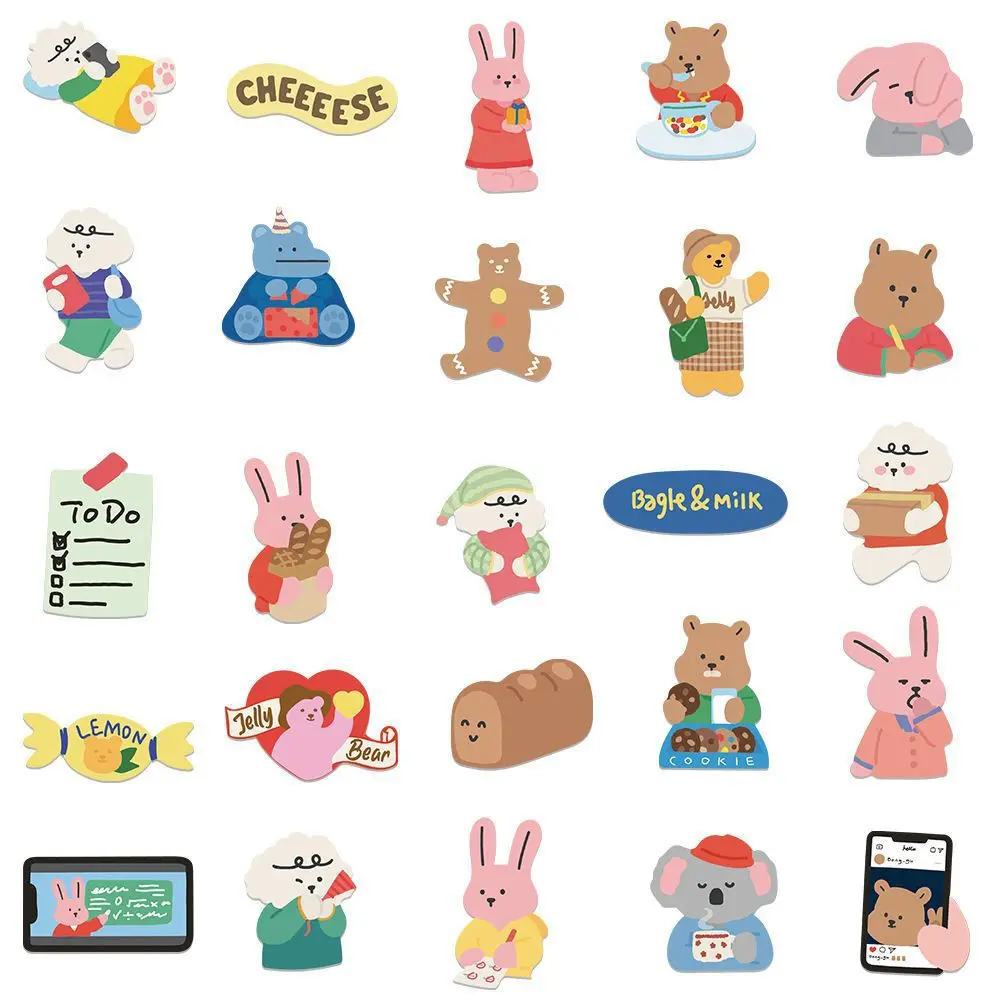 100PCS Cartoon Stickers DIY Kids Toys Decals for Loptop Notebook Skateboard Phone Waterproof
