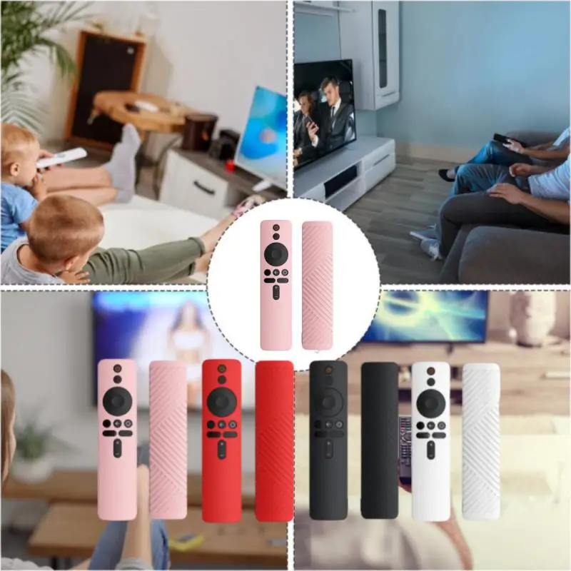 패션 실리콘 리모컨 보호 케이스, 미 박스 S/4X 소프트 플레인 충격 방지 원격 TV 보호대 쉘