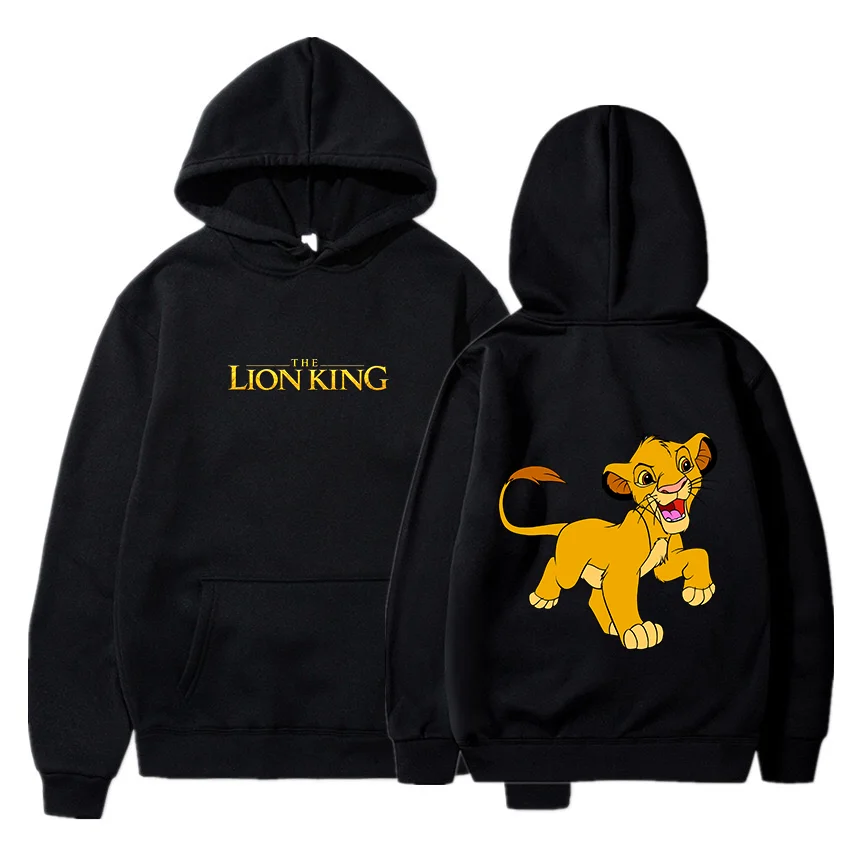 

Disney The Lion King Simba Thin Hoodie Sweatshirts Men Women Autumn Casual Pullover Boys Girls Harajuku Streetwear Hoodies