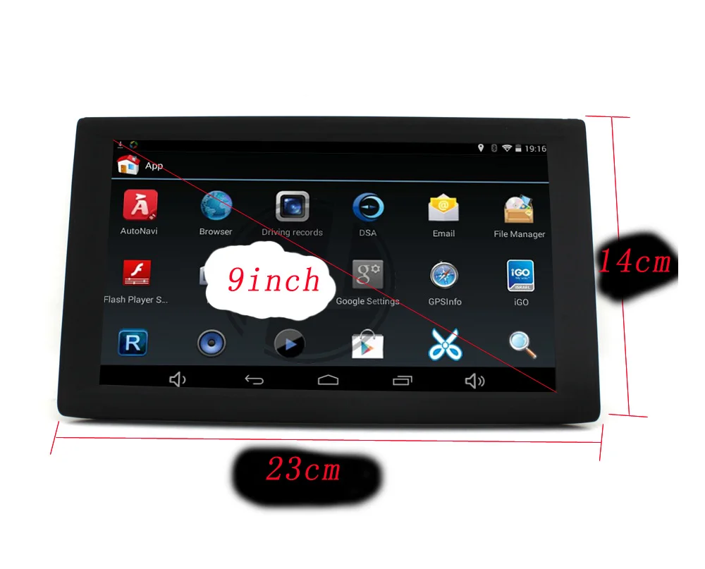 

9-дюймовый android GPS-навигатор с автомобильным видеорегистратором 1080P G-сенсор и встроенной GPS-антенной для грузовиков и автобусов Karadar W9