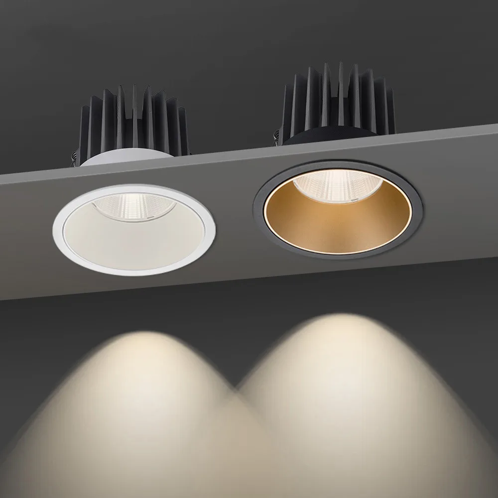 Led Downlight Recessed Ceiling Spotlight Aluminum LED Spot Light Dimmable Downlight Recessed Ceiling Lamp