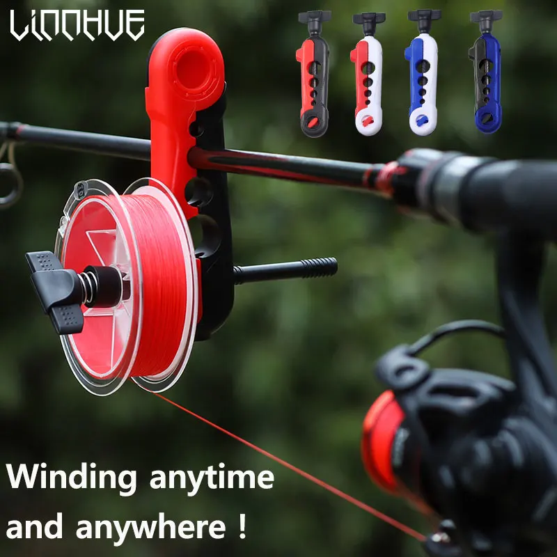 LINNHUE Fishing Line Winder Portable Reel Line Spooler Machine Spinning