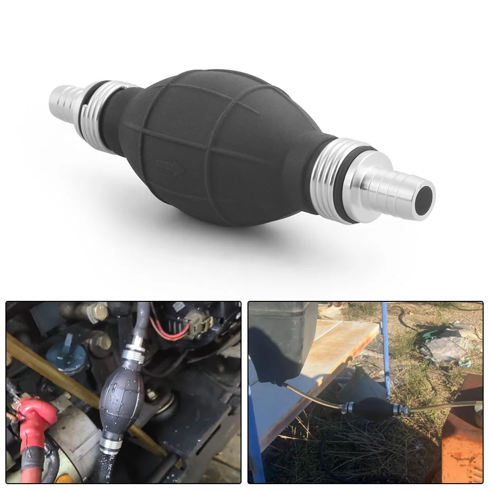 Fuel Pump 6mm/8mm/10mm/12mm Hand Rubber Aluminum Primer Bulb for Car Boat Marine Outboard