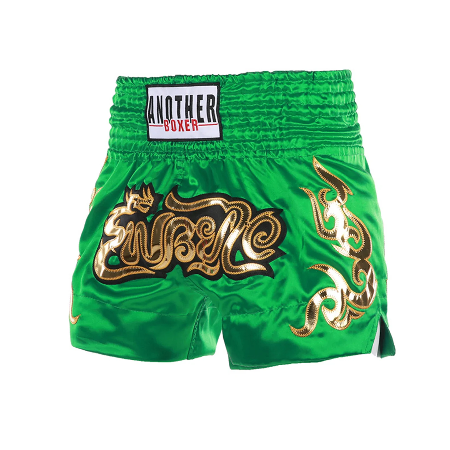 Anotherboxer 무에타이 반바지 정통 자수 복싱 트렁크 성인과 어린이 무료 싸우는 산다 훈련 하프 바지