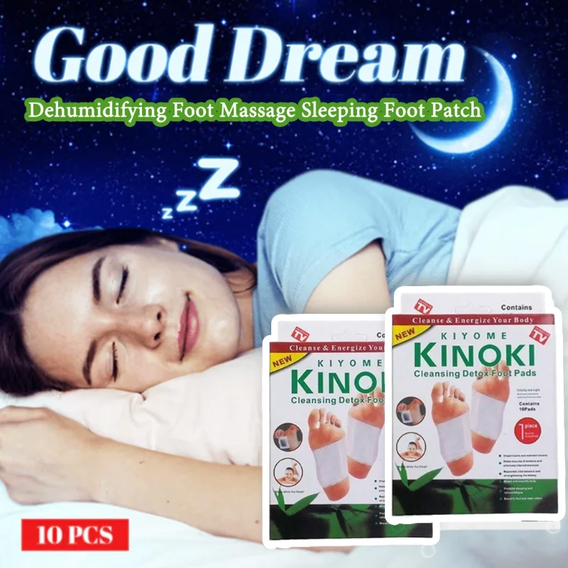 

Hot Sale Kinoki Deep Cleansing Fast Detox Foot Pads Original Korea Foot Patch Improve Sleep Good Night Sticker Body Health