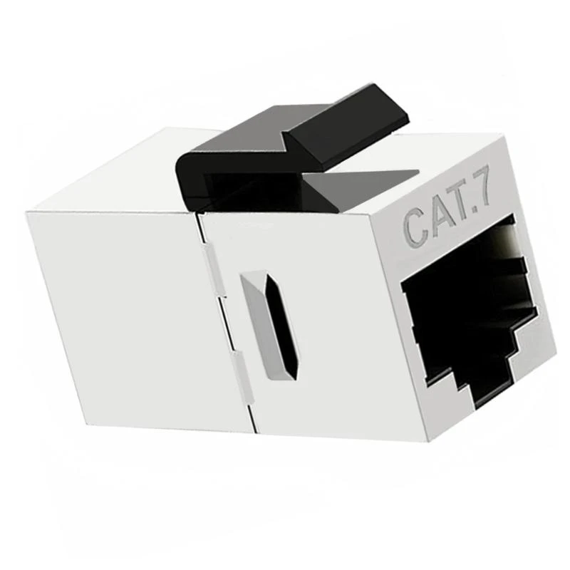 4Pcs CAT7 커플러 차폐 암-암 RJ45 인라인 커플러 키스톤