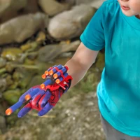 AIUAZA Spider Gloves Web Shooter Toy For Kids - 15 Darts, Plastic Cosplay Launcher Glove, Hero Movie Launcher, Wrist Toy Set, 2