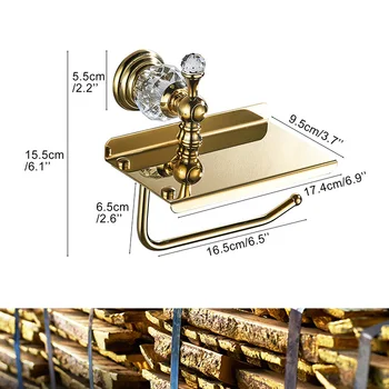 golden toilet paper holder