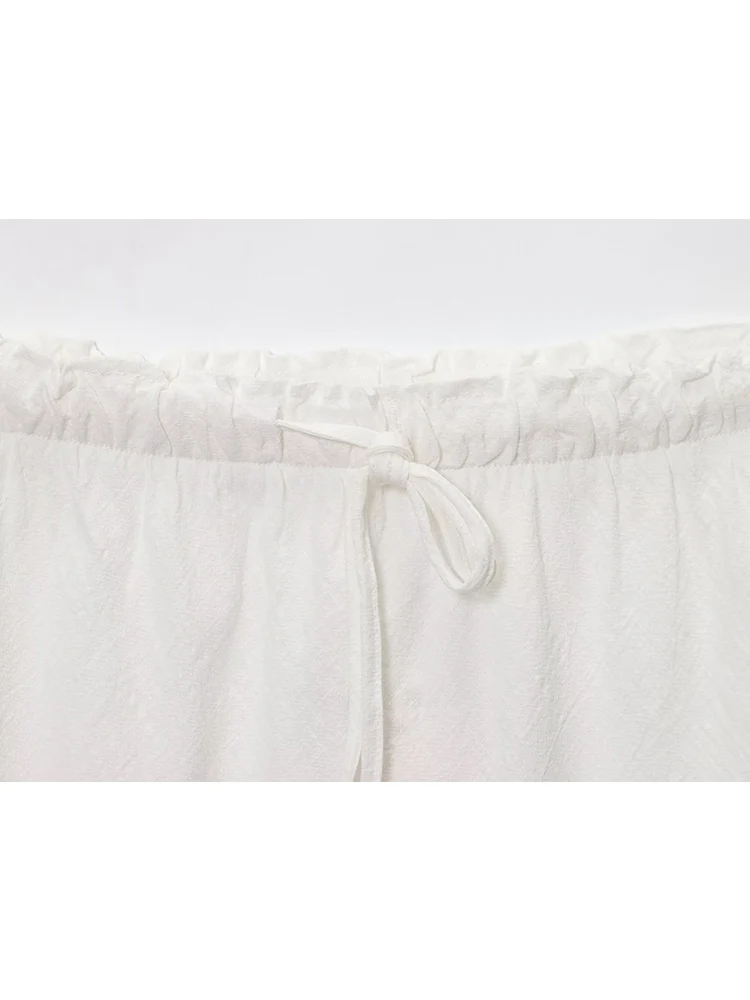 TFMLN Summer New Women Long Skirt Elastic High Waist Casual Straight Midi Skirt Chic Women Fashion Daily Commuting Outfits