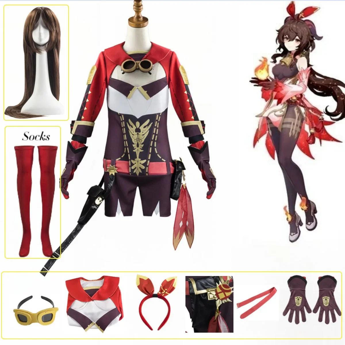 

Genshin Impact Amber Cosplay Costumes Jumpsuit Outfits Halloween Carnival Suit Girls Women Halloween Carnival Sexy Girls Dress