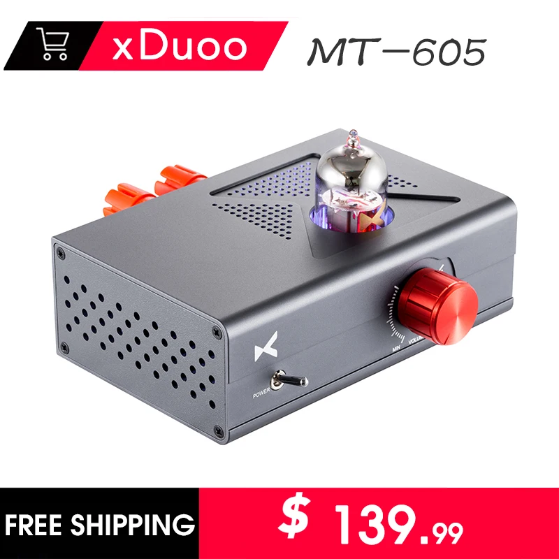 

XDUOO MT-605 цифровой усилитель мощности 12AU7 Tube TI TAP3116 Amp Chip выходная мощность 30 Вт на канал mt605
