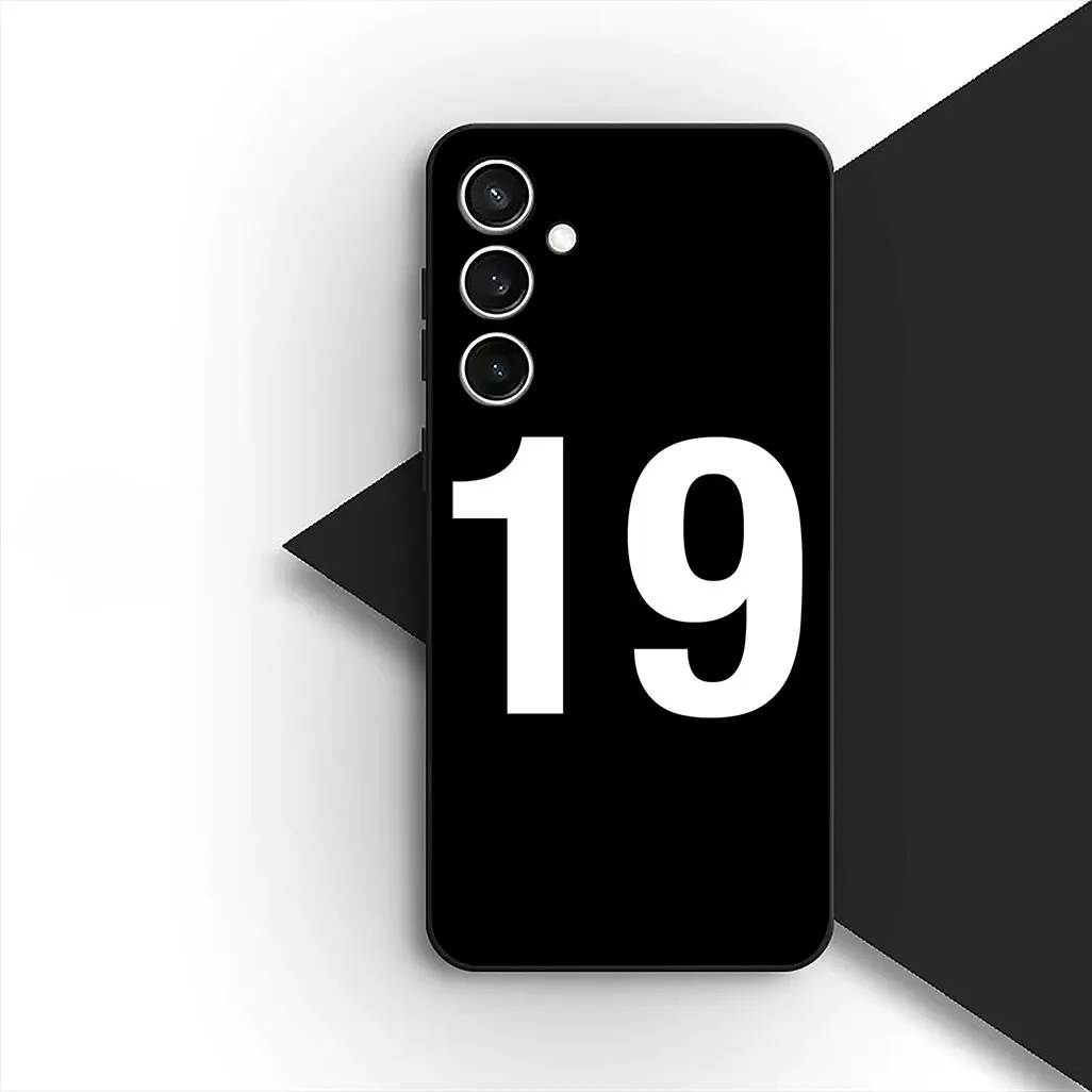 Soft Cover Soccer Number Design Phone Case