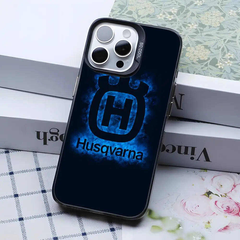 Premium Silver Motorcycle Phone Case Cover