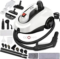 Heavy Duty Canister Steamer with 26 Accessories, Steam Mop with 5M Extra-Long Power Cord for Home Floor Cleaning, Grout, 1