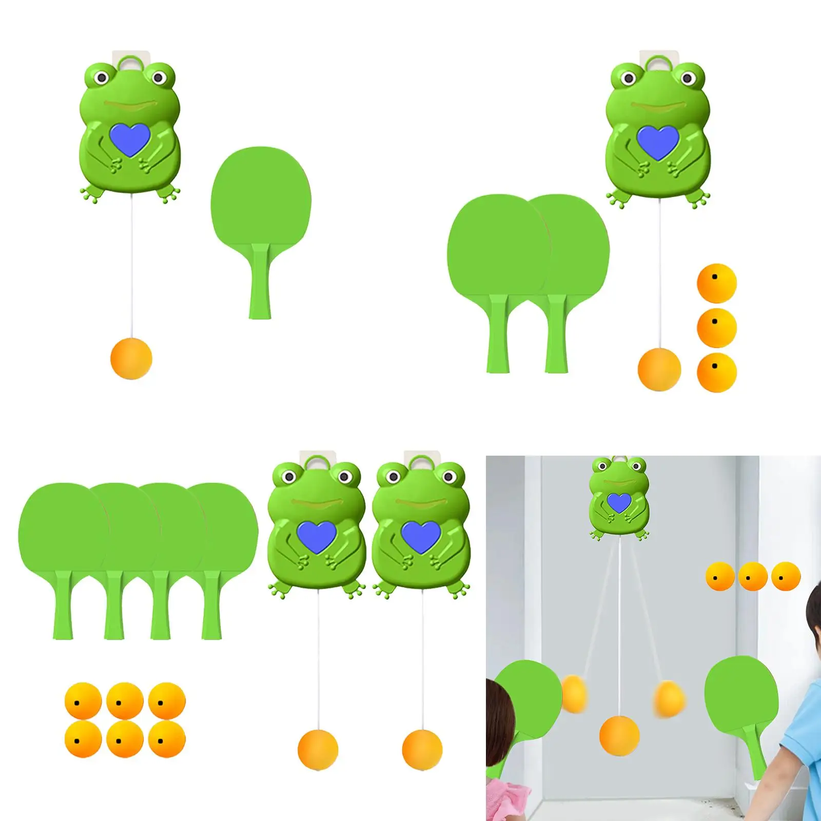 탁구 트레이너 세트, 라켓 및 공 훈련 장치, 인터랙티브 장난감