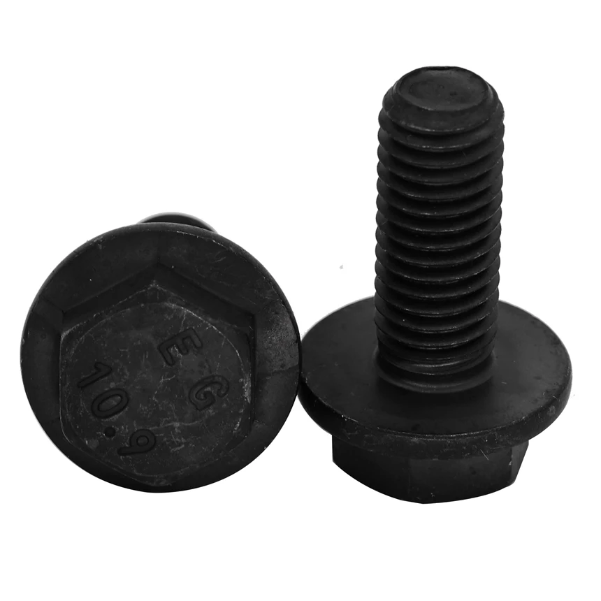 

M8 M8*16/20/25/30/35/40/50 10.9 Grade Black Carbon Steel GB5789 Screw Full Half Thread External Hex Hexagon Machine Flange Bolt